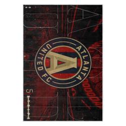 mls atlanta united fc soccer team logo sport carpet area rug home decor gift aufc58
