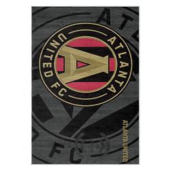 mls atlanta united fc soccer team logo sport carpet area rug home decor gift aufc59