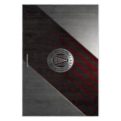 mls atlanta united fc soccer team logo sport carpet area rug home decor gift aufc62