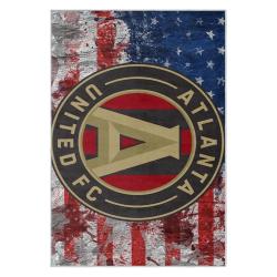 mls atlanta united fc soccer team logo sport carpet area rug home decor gift aufc69