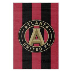 mls atlanta united fc soccer team logo sport carpet area rug home decor gift aufc78