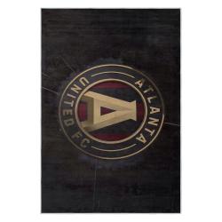mls atlanta united fc soccer team logo sport carpet area rug home decor gift aufc82