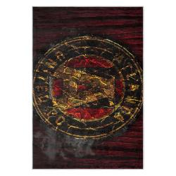 mls atlanta united fc soccer team logo sport carpet area rug home decor gift aufc86