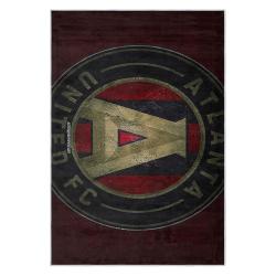 mls atlanta united fc soccer team logo sport carpet area rug home decor gift aufc90