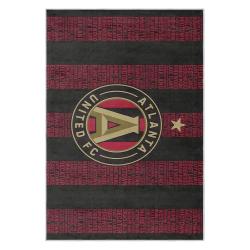 mls atlanta united fc soccer team logo sport carpet area rug home decor gift aufc93