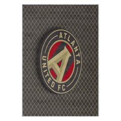 mls atlanta united fc soccer team logo sport carpet area rug home decor gift aufc95