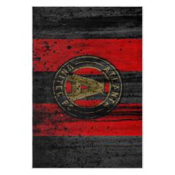 mls atlanta united fc soccer team logo sport carpet area rug home decor gift aufc96