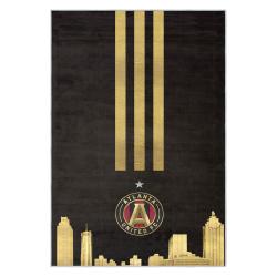 mls atlanta united fc soccer team logo sport carpet area rug home decor gift aufc98