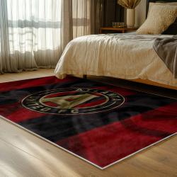 mls atlanta united fc soccer team logo sport carpet area rug home decor gift bedroom aufc10