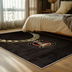 mls atlanta united fc soccer team logo sport carpet area rug home decor gift bedroom aufc20
