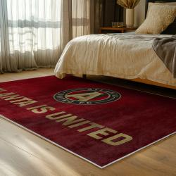 mls atlanta united fc soccer team logo sport carpet area rug home decor gift bedroom aufc22