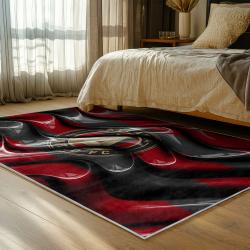mls atlanta united fc soccer team logo sport carpet area rug home decor gift bedroom aufc28