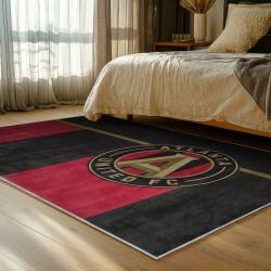 mls atlanta united fc soccer team logo sport carpet area rug home decor gift bedroom aufc37