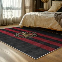 mls atlanta united fc soccer team logo sport carpet area rug home decor gift bedroom aufc38