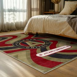 mls atlanta united fc soccer team logo sport carpet area rug home decor gift bedroom aufc4