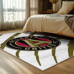 mls atlanta united fc soccer team logo sport carpet area rug home decor gift bedroom aufc45