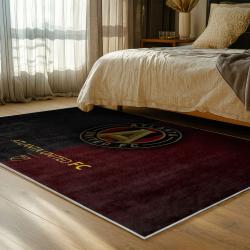 mls atlanta united fc soccer team logo sport carpet area rug home decor gift bedroom aufc51