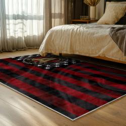 mls atlanta united fc soccer team logo sport carpet area rug home decor gift bedroom aufc52