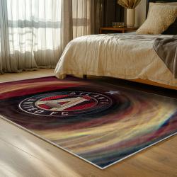 mls atlanta united fc soccer team logo sport carpet area rug home decor gift bedroom aufc54