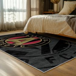 mls atlanta united fc soccer team logo sport carpet area rug home decor gift bedroom aufc59