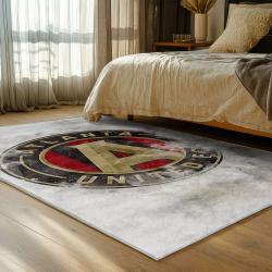 mls atlanta united fc soccer team logo sport carpet area rug home decor gift bedroom aufc66