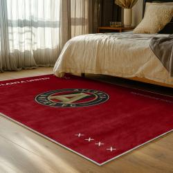 mls atlanta united fc soccer team logo sport carpet area rug home decor gift bedroom aufc68