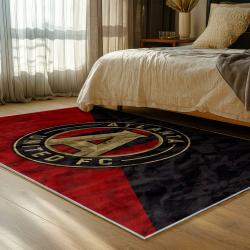 mls atlanta united fc soccer team logo sport carpet area rug home decor gift bedroom aufc71