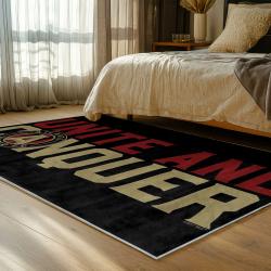 mls atlanta united fc soccer team logo sport carpet area rug home decor gift bedroom aufc74