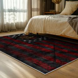 mls atlanta united fc soccer team logo sport carpet area rug home decor gift bedroom aufc75
