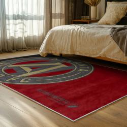 mls atlanta united fc soccer team logo sport carpet area rug home decor gift bedroom aufc76