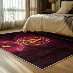 mls atlanta united fc soccer team logo sport carpet area rug home decor gift bedroom aufc8