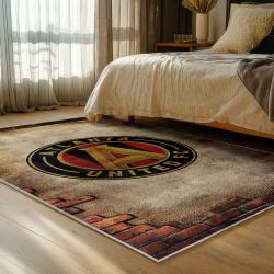 mls atlanta united fc soccer team logo sport carpet area rug home decor gift bedroom aufc81