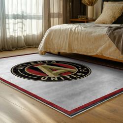 mls atlanta united fc soccer team logo sport carpet area rug home decor gift bedroom aufc88