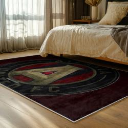 mls atlanta united fc soccer team logo sport carpet area rug home decor gift bedroom aufc90