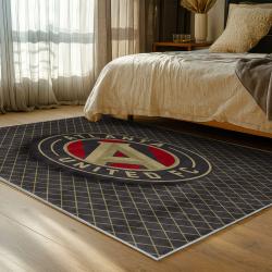 mls atlanta united fc soccer team logo sport carpet area rug home decor gift bedroom aufc95