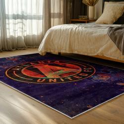 mls atlanta united fc soccer team logo sport carpet area rug home decor gift bedroom aufc97