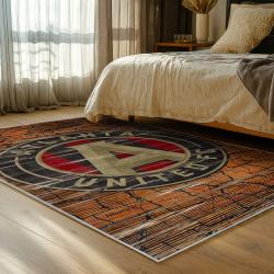 mls atlanta united fc soccer team logo sport carpet area rug home decor gift bedroom aufc99