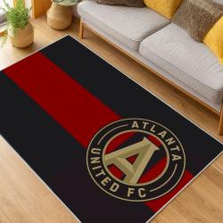 MLS Atlanta United Fc Soccer Team Logo Sport Carpet Area Rug Home Decor Gift AUFC100