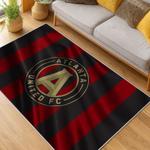 mls atlanta united fc soccer team logo sport carpet area rug home decor gift living room aufc105