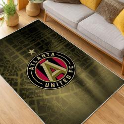MLS Atlanta United Fc Soccer Team Logo Sport Carpet Area Rug Home Decor Gift AUFC107