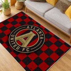 MLS Atlanta United Fc Soccer Team Logo Sport Carpet Area Rug Home Decor Gift AUFC12