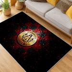 mls atlanta united fc soccer team logo sport carpet area rug home decor gift living room aufc14