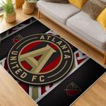 mls atlanta united fc soccer team logo sport carpet area rug home decor gift living room aufc16