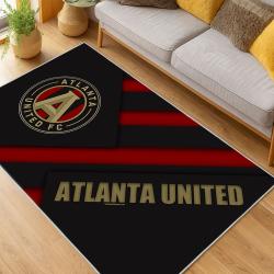 MLS Atlanta United Fc Soccer Team Logo Sport Carpet Area Rug Home Decor Gift AUFC21