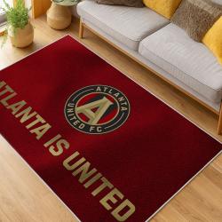 MLS Atlanta United Fc Soccer Team Logo Sport Carpet Area Rug Home Decor Gift AUFC22