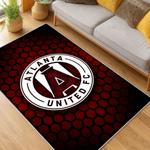 mls atlanta united fc soccer team logo sport carpet area rug home decor gift living room aufc27