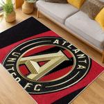 mls atlanta united fc soccer team logo sport carpet area rug home decor gift living room aufc30