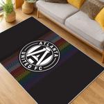 mls atlanta united fc soccer team logo sport carpet area rug home decor gift living room aufc31