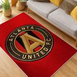 mls atlanta united fc soccer team logo sport carpet area rug home decor gift living room aufc33