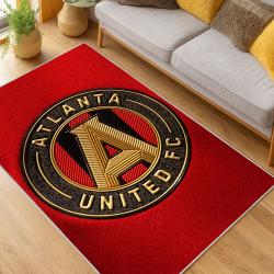 MLS Atlanta United Fc Soccer Team Logo Sport Carpet Area Rug Home Decor Gift AUFC33